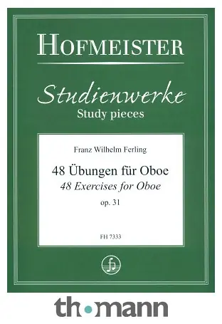 Friedrich Hofmeister Verlag Ferling 48 Übungen Oboe Kup Teď
