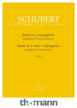 Bärenreiter Schubert Sonate D 821 Viola Dokud Zásoby Vydrží