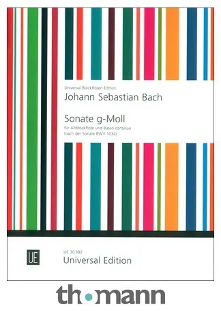 Universal Edition Bach Sonate g-moll Omezená Nabídka