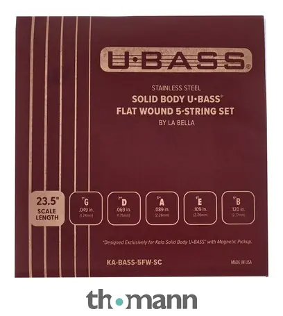 Kala Flatwound U-Bass 5 Strings Finální Výprodej