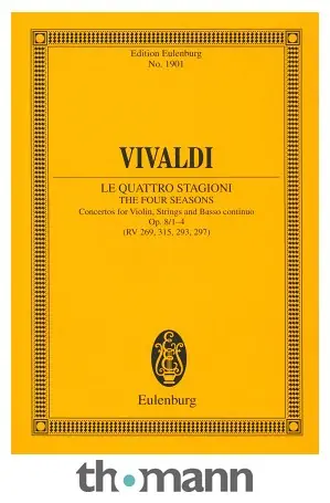 Aktuální Edition Eulenburg Vivaldi Die vier Jahreszeiten