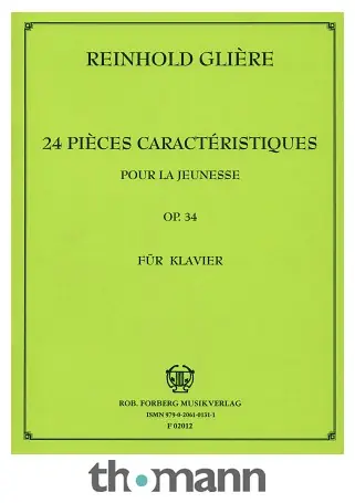 Zlevněný Robert Forberg Musikverlag Glière Pieces Characteristique