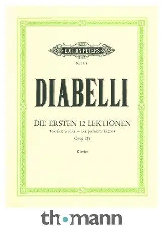 Edition Peters Diabelli Erste 12 Lektionen Omezená Nabídka