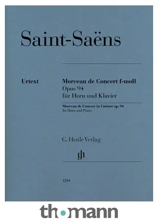 Přímo Od Výrobce Henle Verlag Saint-Saëns Morceau Concert