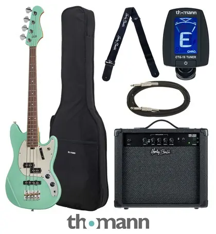 Akční Nabídka Harley Benton MV-4MSB Seafoam Green Set