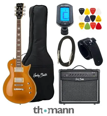 Harley Benton SC-Custom III Gold Top Set Nakupujte Hned