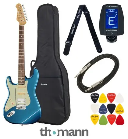 Harley Benton ST-Modern Plus HSS LH L Bundle Sezónní Sleva