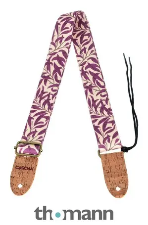 Cenová Bomba Cascha Ukulele Strap Mauve Leaves Veg