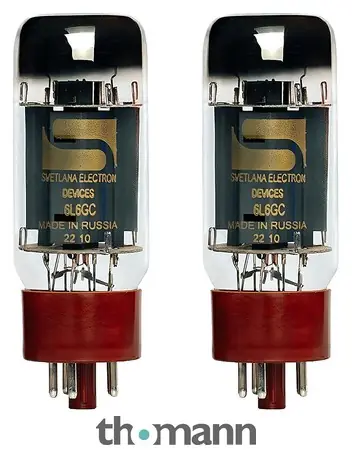 Svetlana 6L6GC Tubes Matched Quartett Autentický