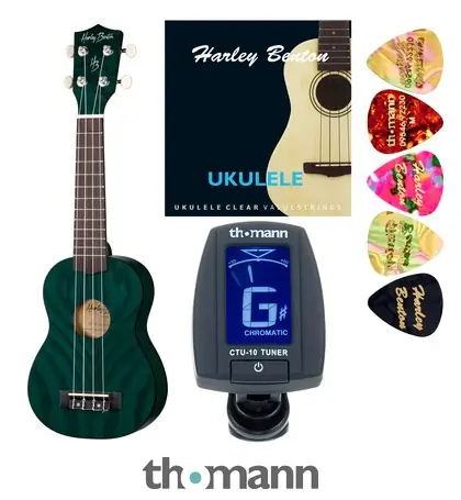 Akční Nabídka Harley Benton UK-12 Stain Ash Blue Bundle