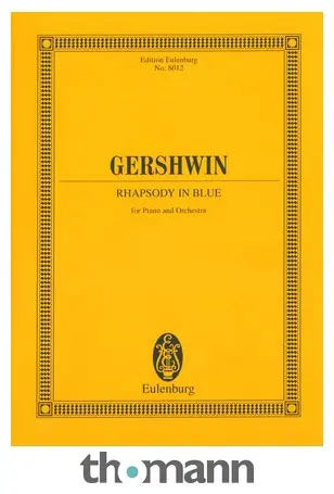 Nízká Cena Edition Eulenburg Gershwin Rhapsody in Blue