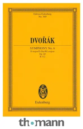 Edition Eulenburg Dvorak Sinfonie Nr. 6 D-Dur Akční Nabídka