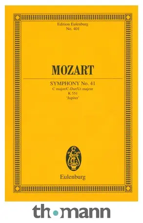Pouze Dnes Edition Eulenburg Mozart Sinfonie Nr. 41 C-Dur
