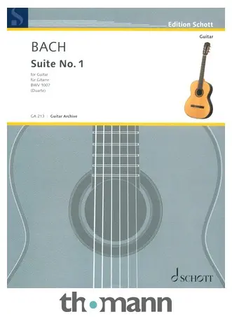 Schott Bach Suite Nr. 1 Gitarre Časově Omezené