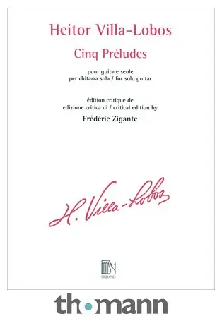 Editions Durand Villa-Lobos 5 Préludes Bezpečná Platba