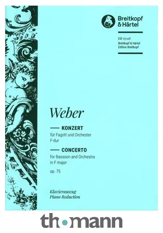 Breitkopf & Härtel Weber Fagottkonzert op.75 Super Cena
