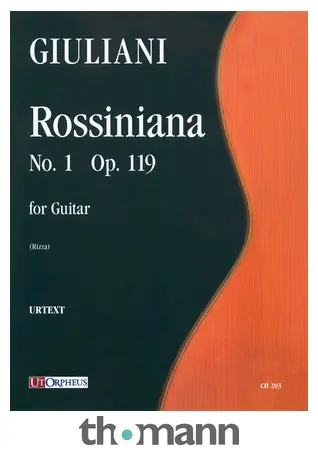 UT Orpheus Edizioni Giuliani Rossiniana No. 1 Vysoce Kvalitní