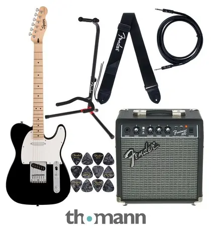 Squier Sonic Tele MN Black Set Sleva