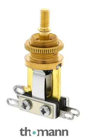 Akce Switchcraft Short Toggle Switch Brass