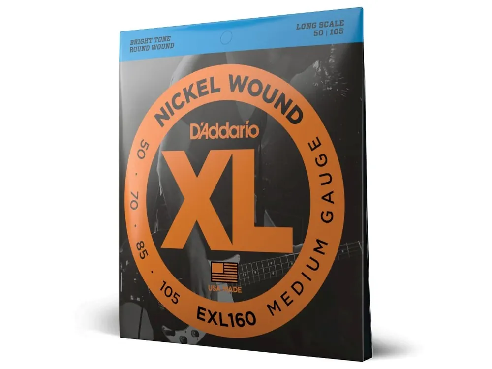 Struny na čtyřstrunnou basovou kytaru D‘ADDARIO EXL160 Omezená Nabídka