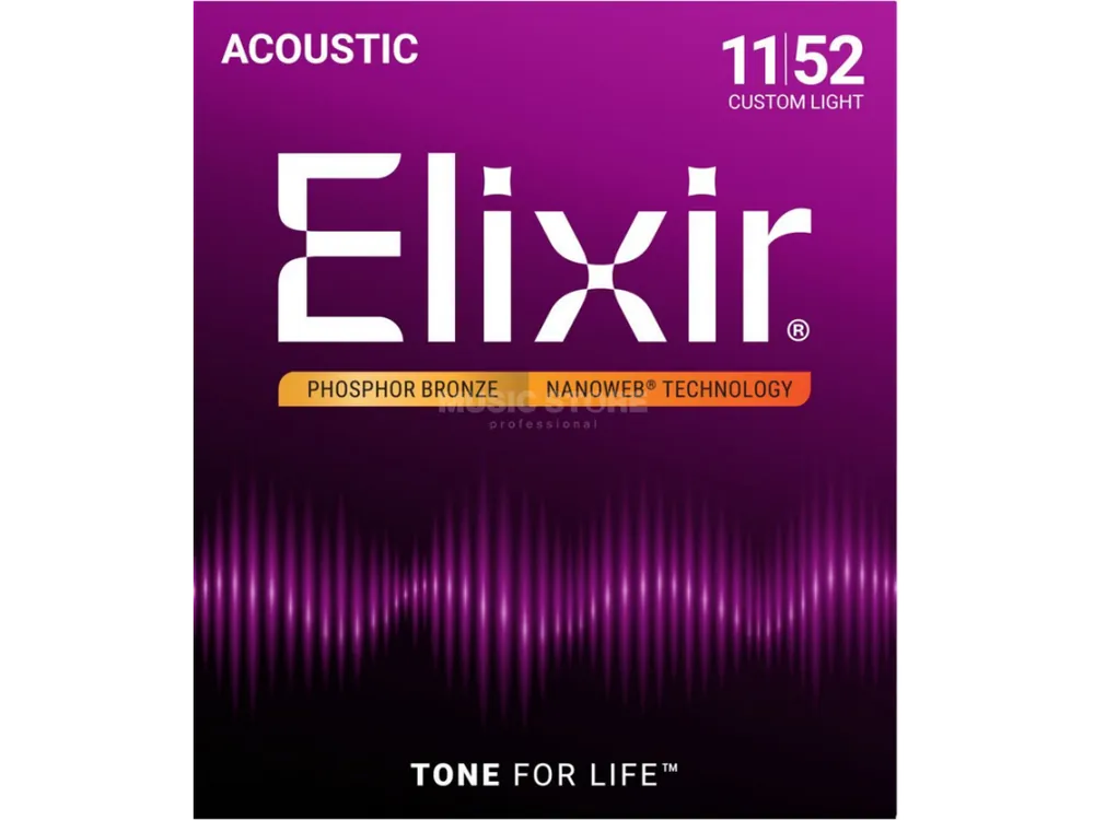 Struny na akustickou kytaru Elixir Nanoweb 16027 Nakupujte Hned