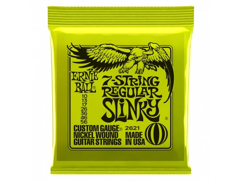 Struny na kytaru Ernie Ball 7-string Regular Slinky EB 2621 Cenová Bomba