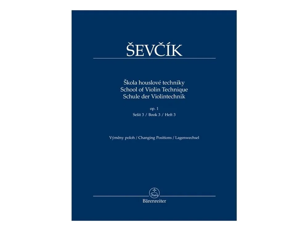 Akční Cena Škola houslové techniky op. 1 sešit 3. - Ševčík