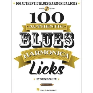 100 Authentic Blues Harmonica Licks + CD - Steve Cohen Horká Nabídka