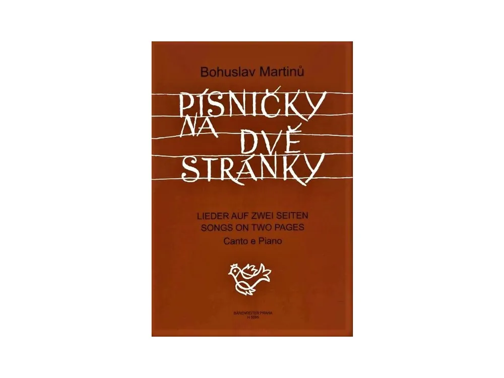 Originální Písničky na dvě stránky - Bohuslav Martinů