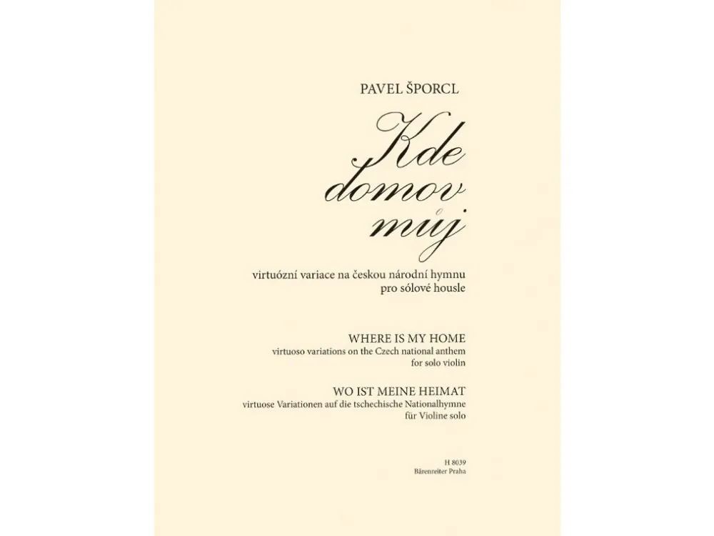 Pavel Šporcl - Kde domov můj Sezónní Sleva