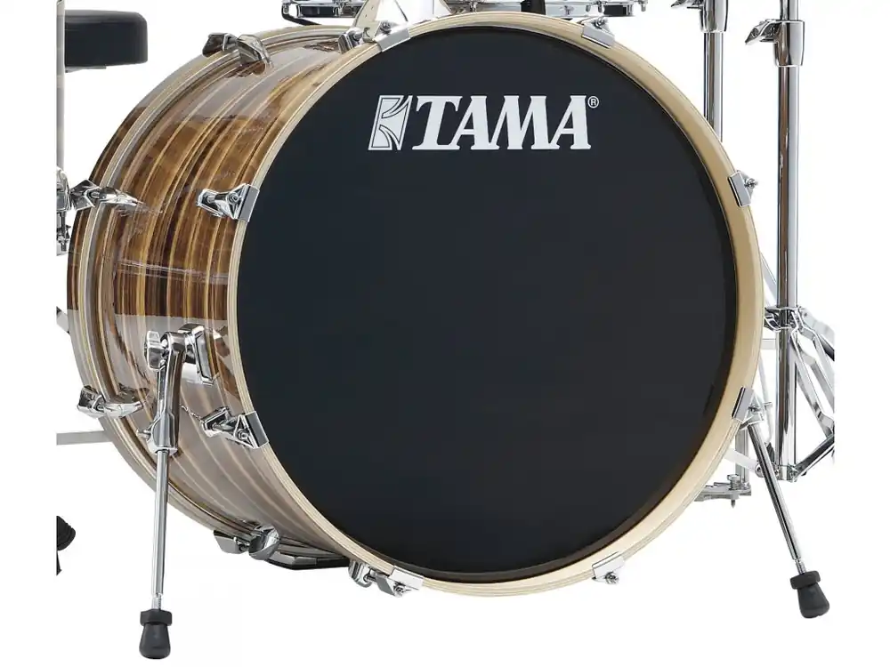 TAMA - TAMA Imperialstar, Bass Drum, 2016, Chrome-HW, Coffee Teak Wrap IEB22DW-CTW Akční Nabídka