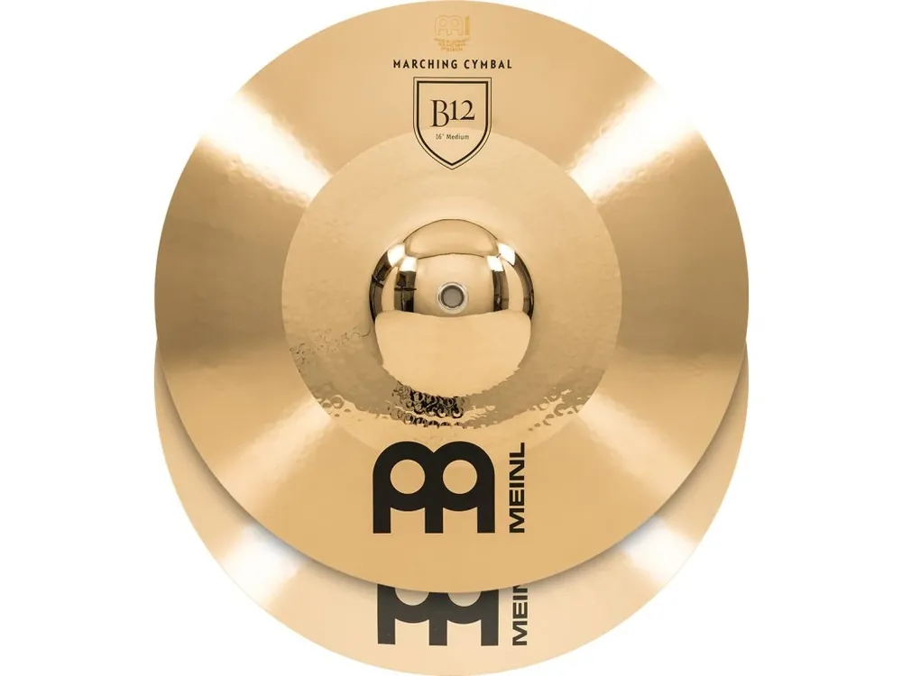 Finální Výprodej TAMA - CYMBAL 16" MARCHING PAIR MEINL, MEDIUM MARCHING CYMBAL, B12, INCL. BR5 MA-B12-16M