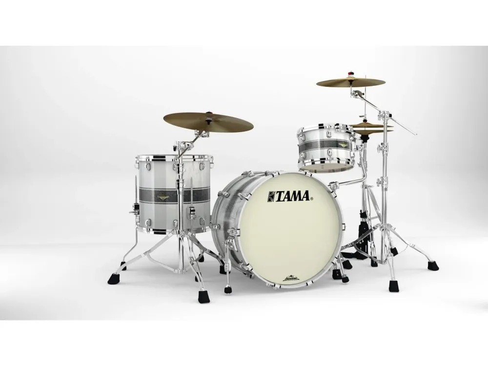 TAMA - SHELL KIT 3-PCS. SC MAPLE TAMA, SILVER SNOW RACING STRIPE, 2214, 1616, 1208, C-HW MA32CZS-SSR Cenová Bomba