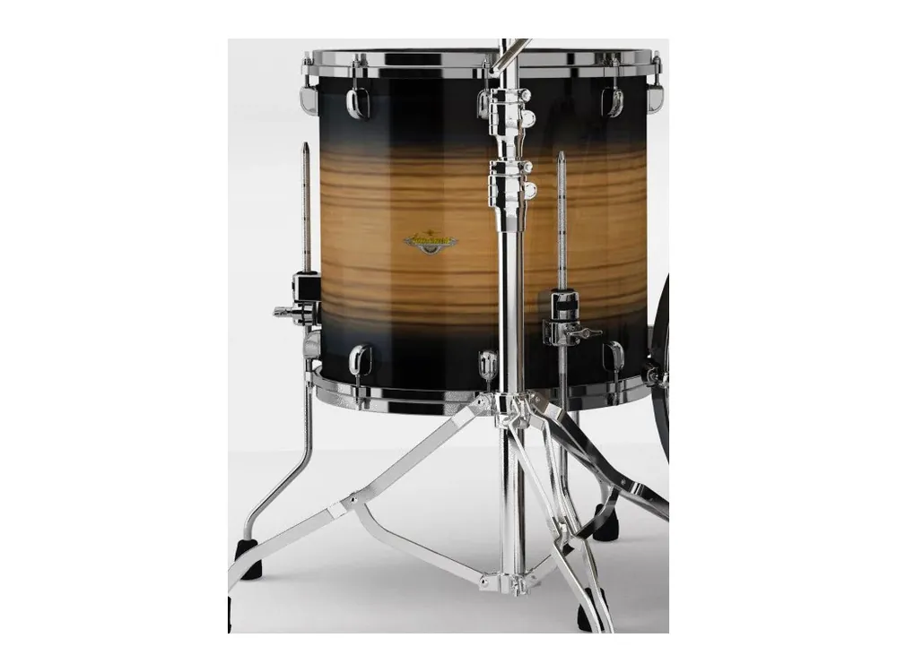 MEINL - FLOORTOM 14"x14" SC MAP.EXOTIC, NATURAL PACIFIC WALNUT BURST, BN-HW MEF1414B-LNWB Finální Výprodej