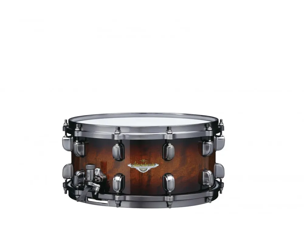 TAMA - SNAREDRUM 14x6,5 SC MAP.EXOTIC, TOBACCO SUNBURST MOVINGUI, U-HW MES1465U-VTBV Výprodej