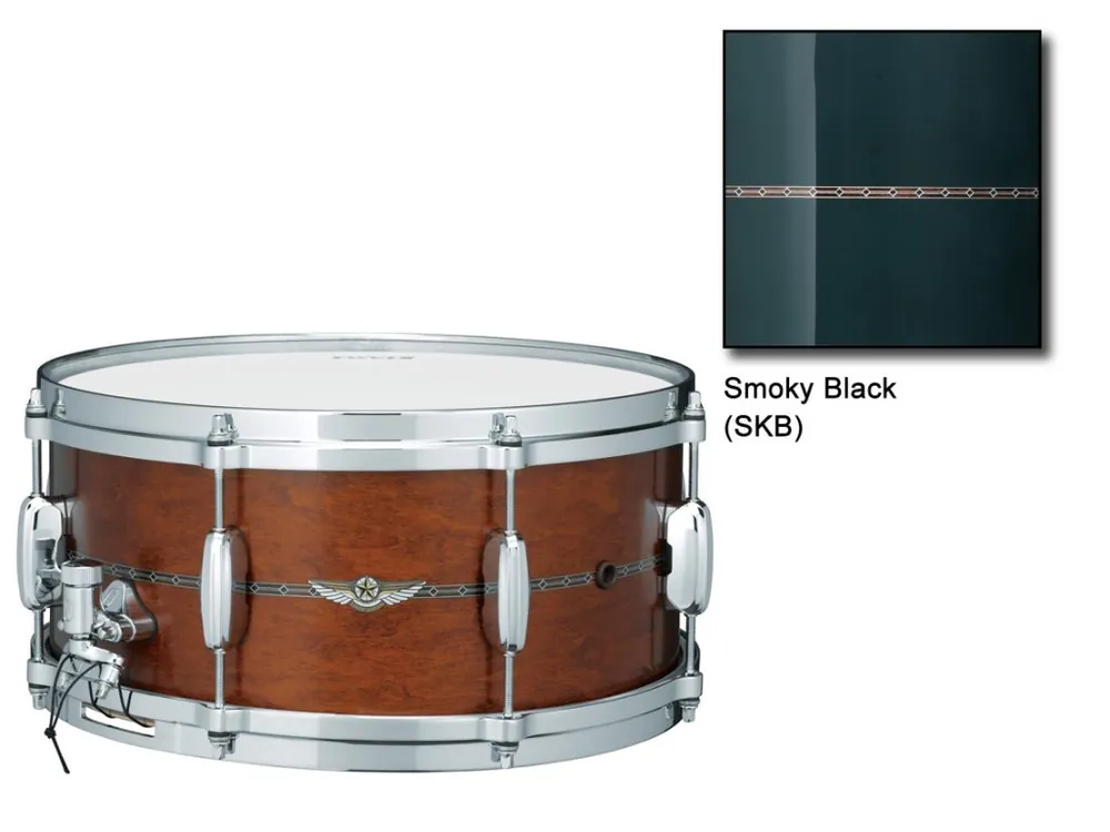 Top Prodej TAMA - SNAREDRUM 14"x5,5" STAR MAPLE, SMOKY BLACK TMS1455S-SKB