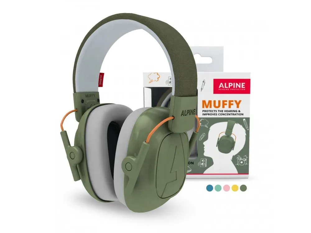 Dětská izolační sluchátka ALPINE Muffy Green Kup Teď