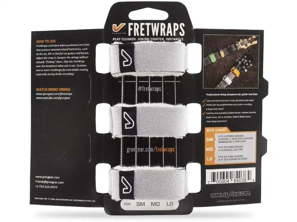 Tlumítko strun GRUVGEAR FretWraps Stone White Small - 3 Pack Víkendová Akce