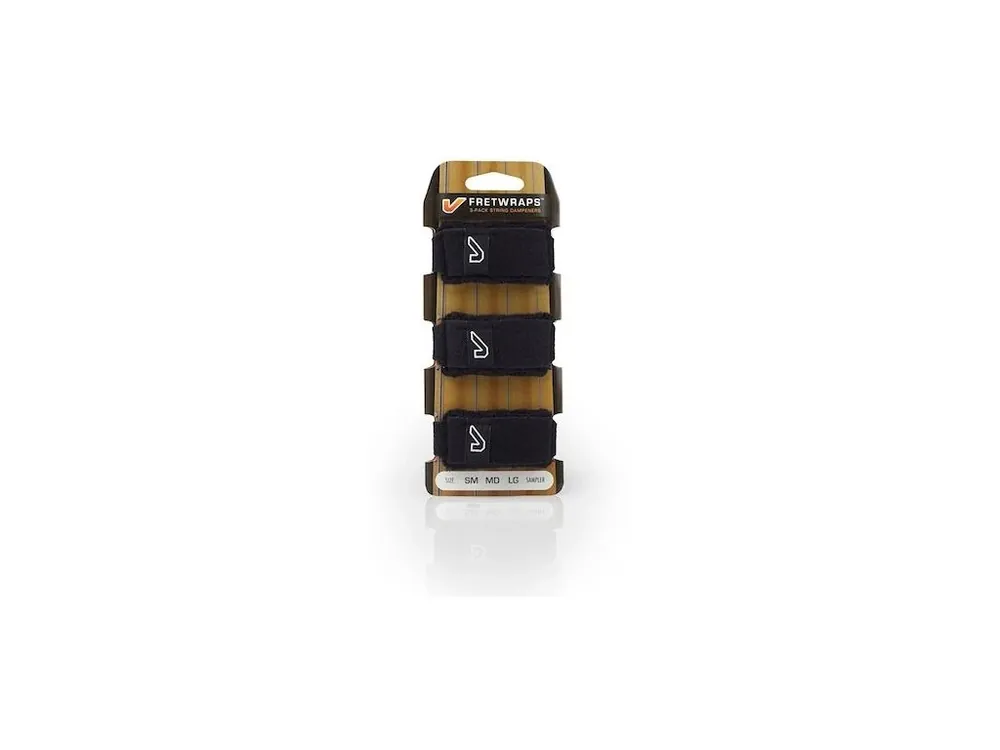Tlumítko strun GRUVGEAR FretWraps Black Large - 3 Pack Víkendová Akce