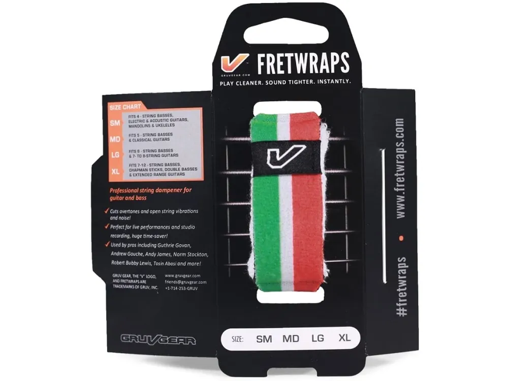 Ihned K Objednání Tlumítko strun GRUVGEAR FretWraps World Flags Small Green/White/Red