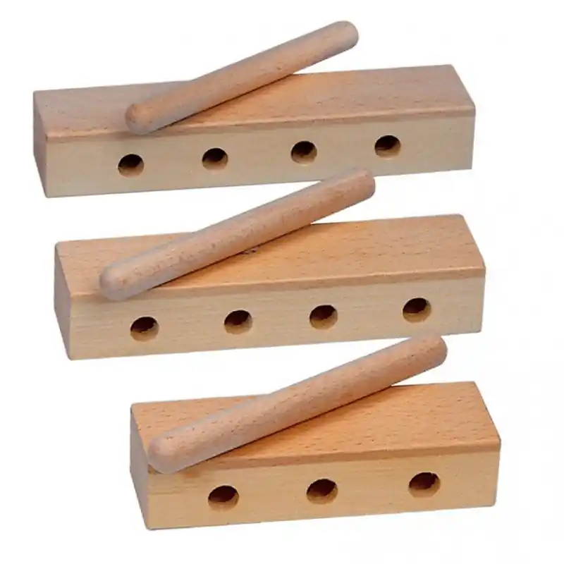 GOLDON - wood block děrovaný - 14 cm (33330) Víkendová Akce