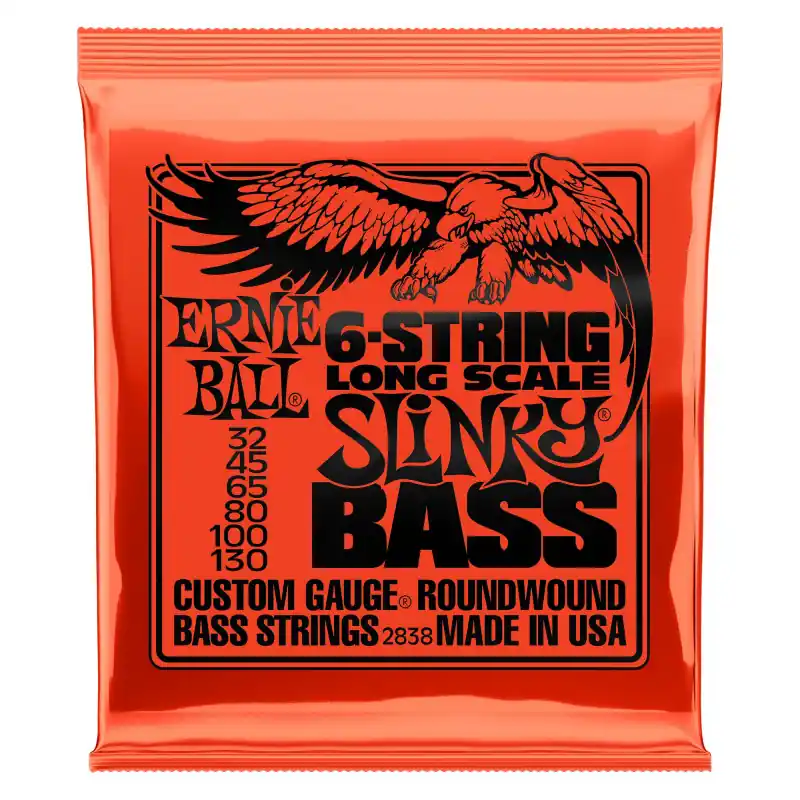 Ernie Ball 2838 - 6-string Slinky Bass Long Scale Nickel Wound .032 - .130 Cenový Hit