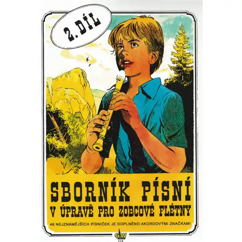 Autentický SBORNÍK PÍSNÍ 2 - 48 skladeb v úpravě pro zob. fl.