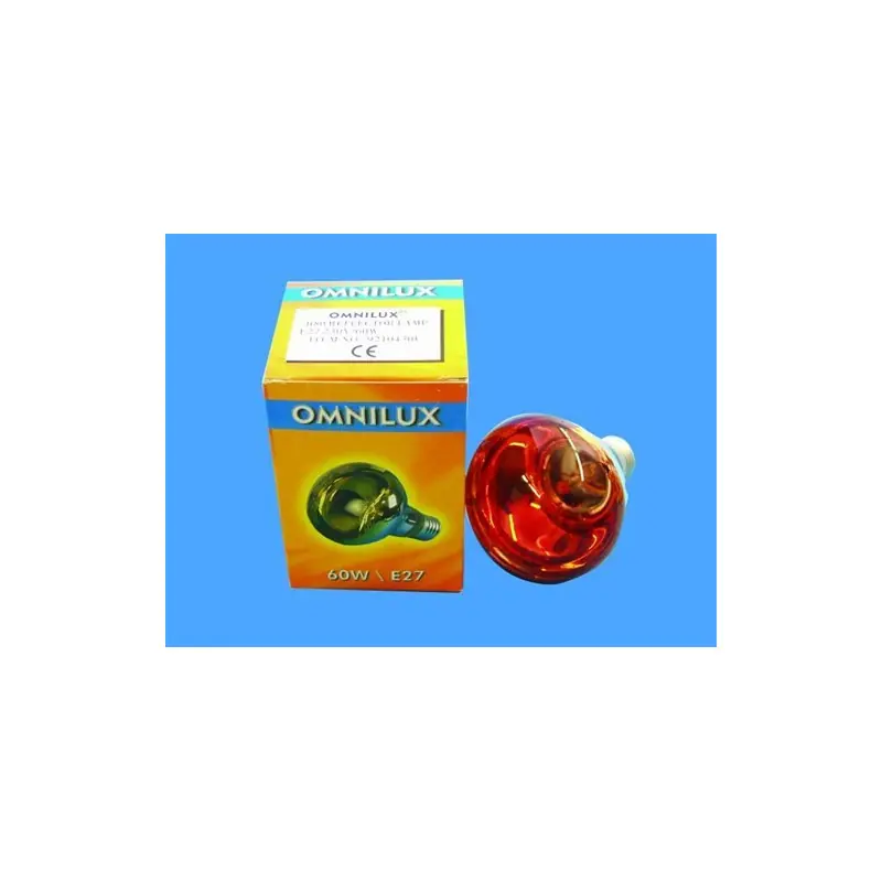 Autentický 230V/60W E27 Omnilux, oranžová