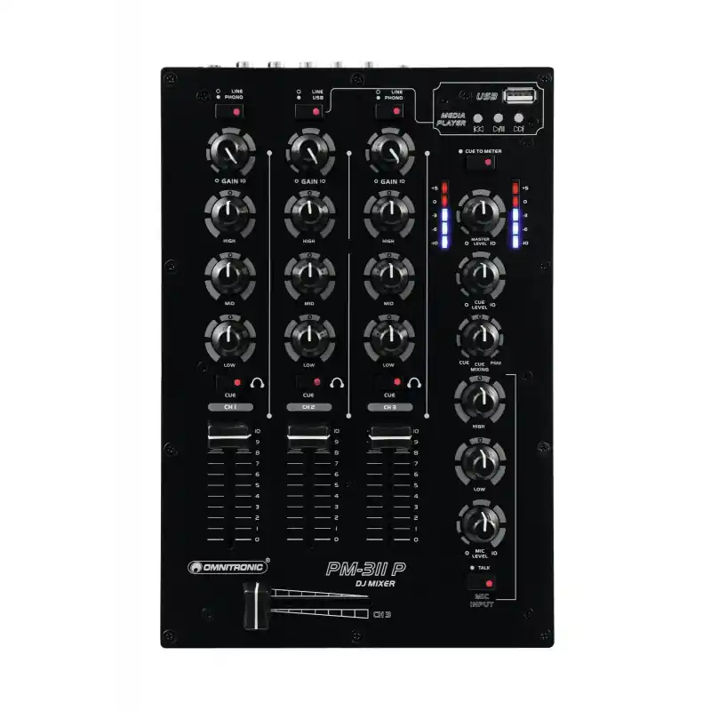 Omnitronic PM-311P DJ mixer s MP3 přehrávačem Cenová Bomba