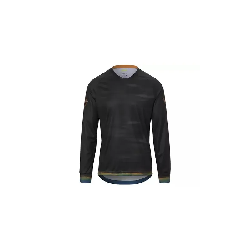 Horká Nabídka Giro Roust LS Jersey, Black Hot_Lap, L