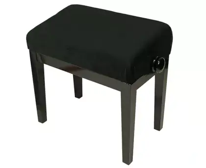 Stolička klavírní Discacciati 105TERGO/41/89M černý lesk/černý semiš Pouze Dnes