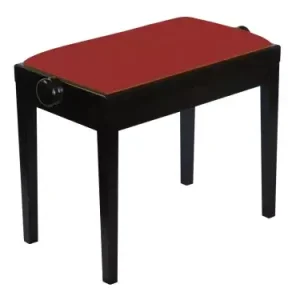 Stolička klavírní Discacciati 105R/34/27E palisandr mat/červený vinyl Bezpečná Platba