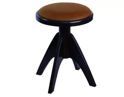 Nejprodávanější Stolička klavírní otočná Discacciati 1014G/40/82M černý mat/hnědý semiš