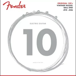 Akční Cena Struny pro elektrickou kytaru Fender 150R Pure Nickel Wound, Ball End 10/46
